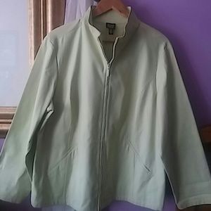 EILEEN FISHER PLUS SIZE ZIPPER BLAZER